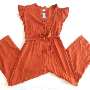 Orange Loft Dress Jumpsuit
